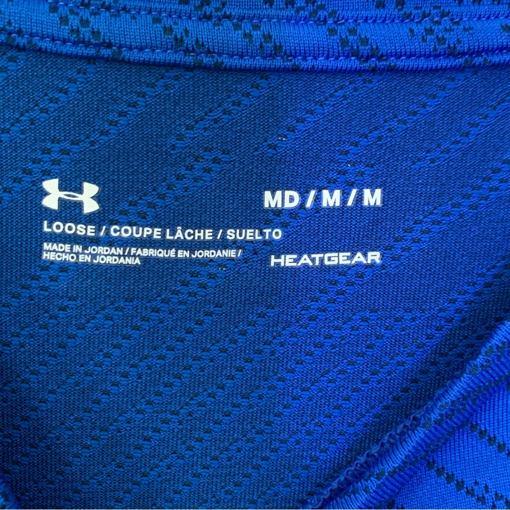 Men’s Under Armour Loose Athletic Short Sleeve Crew Neck Workout Shirt size M - Picture 3 of 6